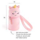 Mini silikonski novčanik 3 u 1 - Jednorog