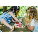 Drvena umetaljka sa oblicima - povrće