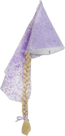 Princezina kapa sa pletenicom - lila