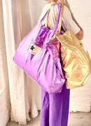 Velika torba - ljubičasta i zlatna