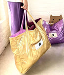 Velika torba - ljubičasta i zlatna