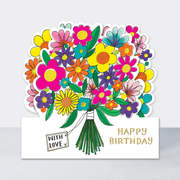 Čestitka - Happy Birthday/Bouquet of Flowers