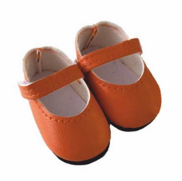 Narandžaste sandale za lutke od 32 cm