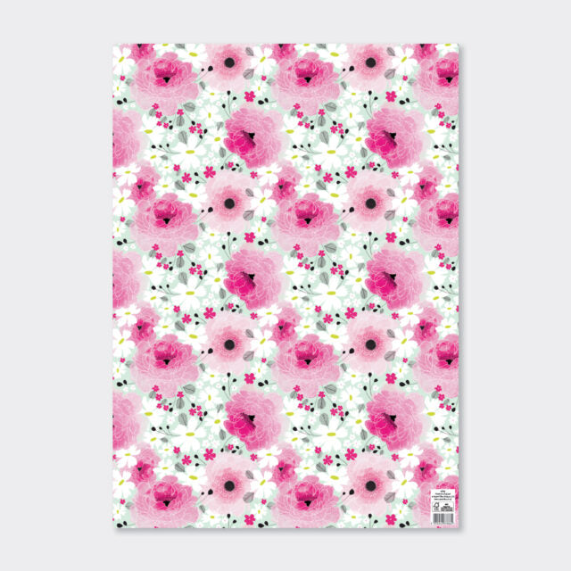 Ukrasni papir  - Cvetni roze