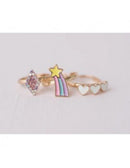 Set prstenja - Srce i zvezda (3kom)