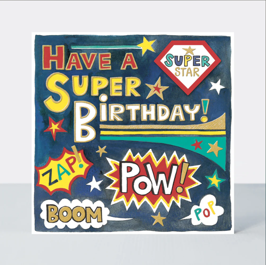 Čestitka - Super Birthday/Text