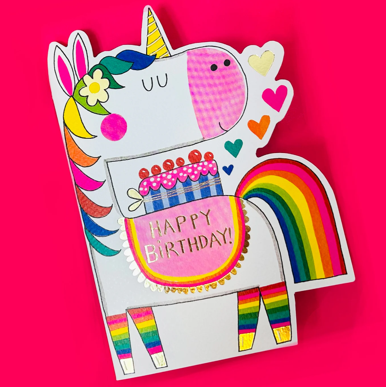 Čestitka - Happy Birthday/Unicorn