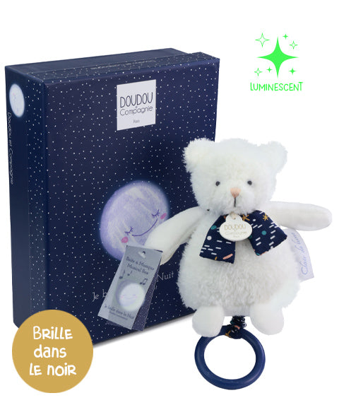 Muzička igračka - meda koji svetli u mraku 17cm
