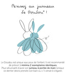 Ljubičasti zeka Fleurette 25cm