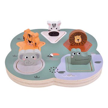 Drvena umetaljka 3D - safari