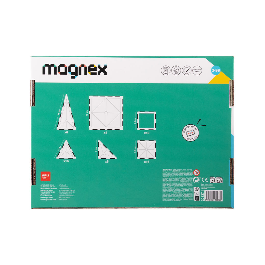 Magnetski set za slaganje Magnex - 60 delova