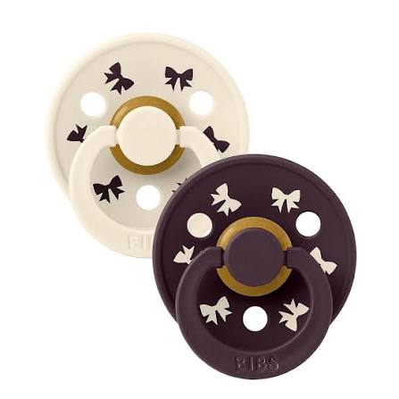 BIBS varalica HolidayBow Ivory & Plum 0-6M a2