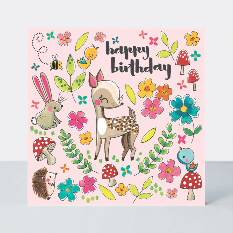 Čestitka puzzla - HB woodland friends