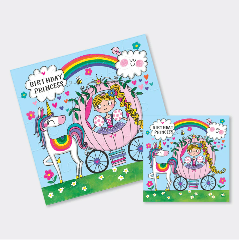 Čestitka puzzla - Birthday Princess in Carriage