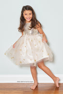 Dečija haljina – Zlatni glamur 5-6 godina