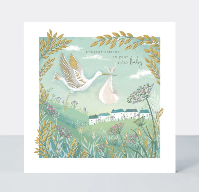 Čestitka - Congratulations New Baby/Stork