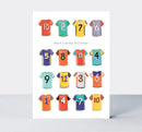 Čestitka -Birthday/Football Shirts