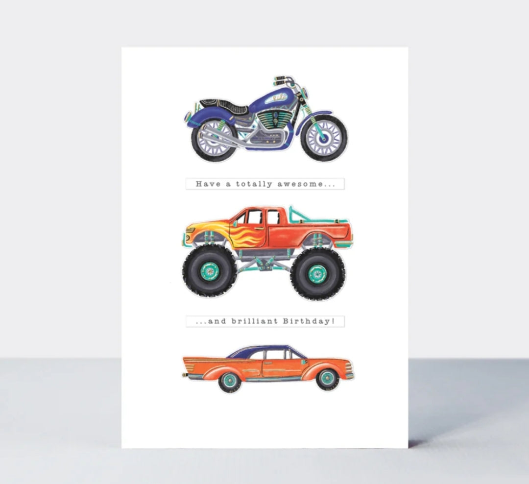 Čestitka - Birthday/Vehicles