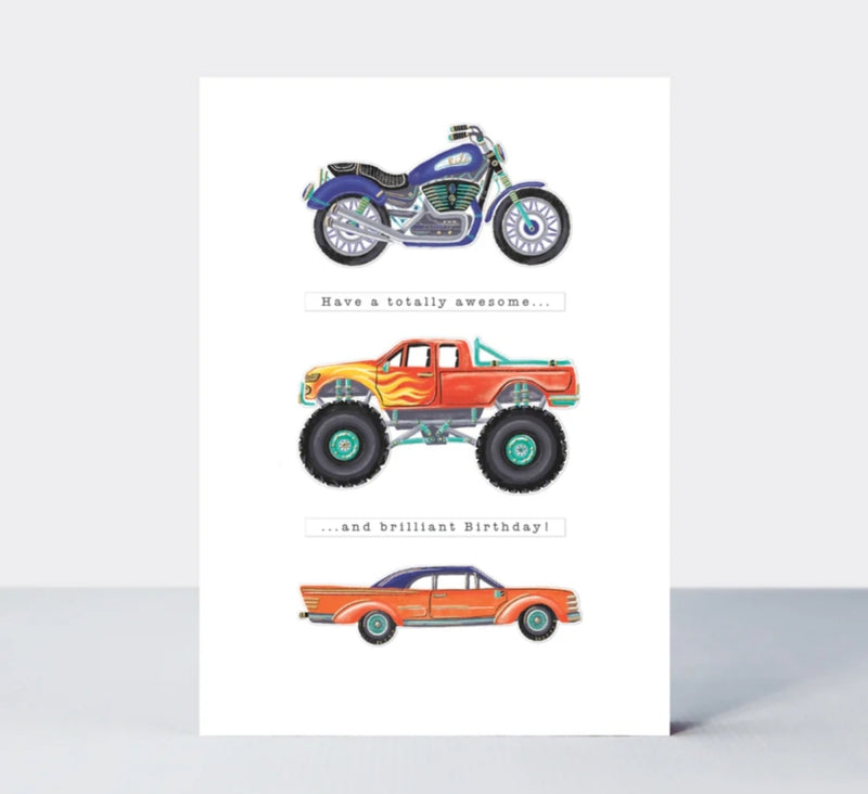 Čestitka - Birthday/Vehicles
