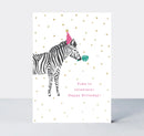Čestitka-Birthday Party Zebra