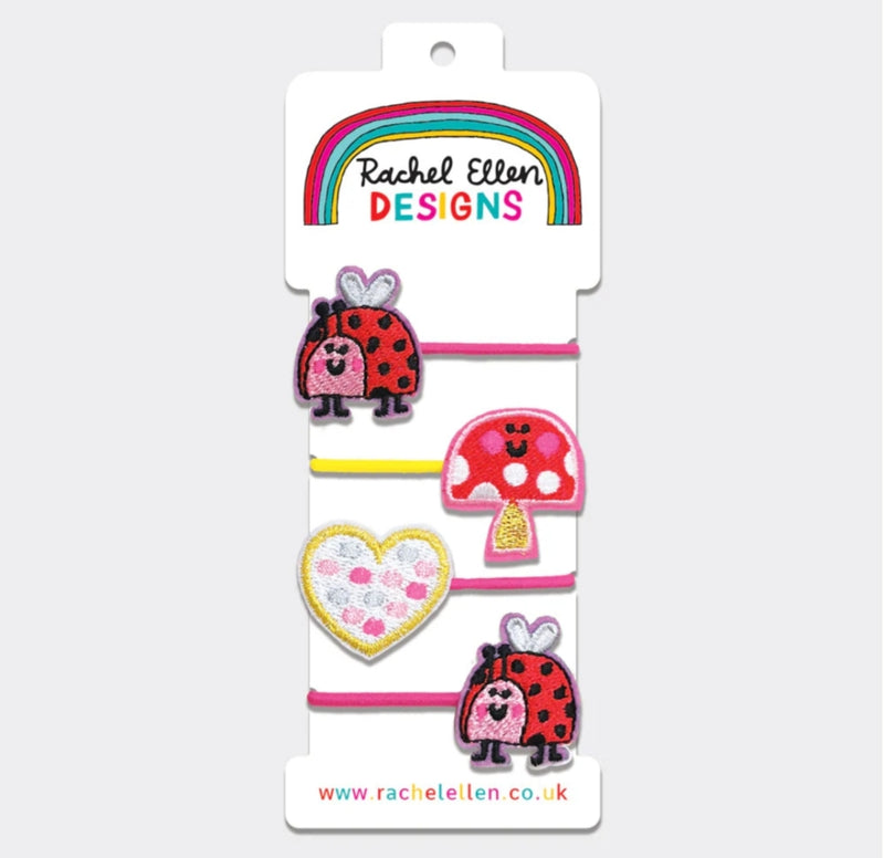 Gumice za kosu - Ladybird/Toadstool