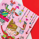 Čestitka - Advent calendar fairy & reindeer