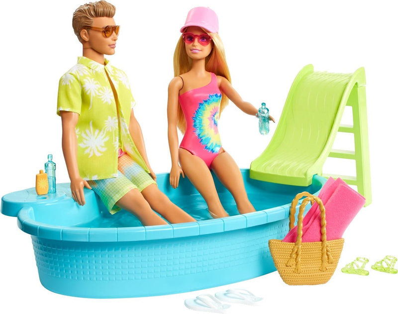 Barbie i Ken set sa autom i bazenom