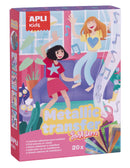 Mozaik od metalik papira - moda