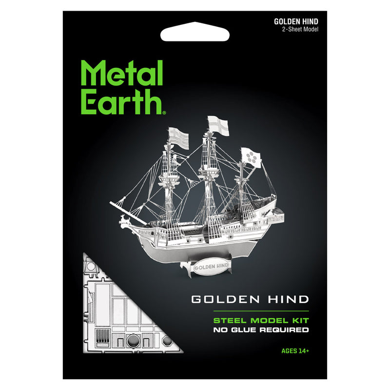 3D metalna maketa - engleska galija Golden Hind