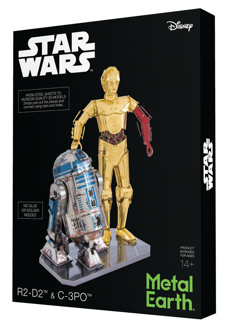 3D metalna maketa - STAR WARS Set robot C-3PO + R2D2