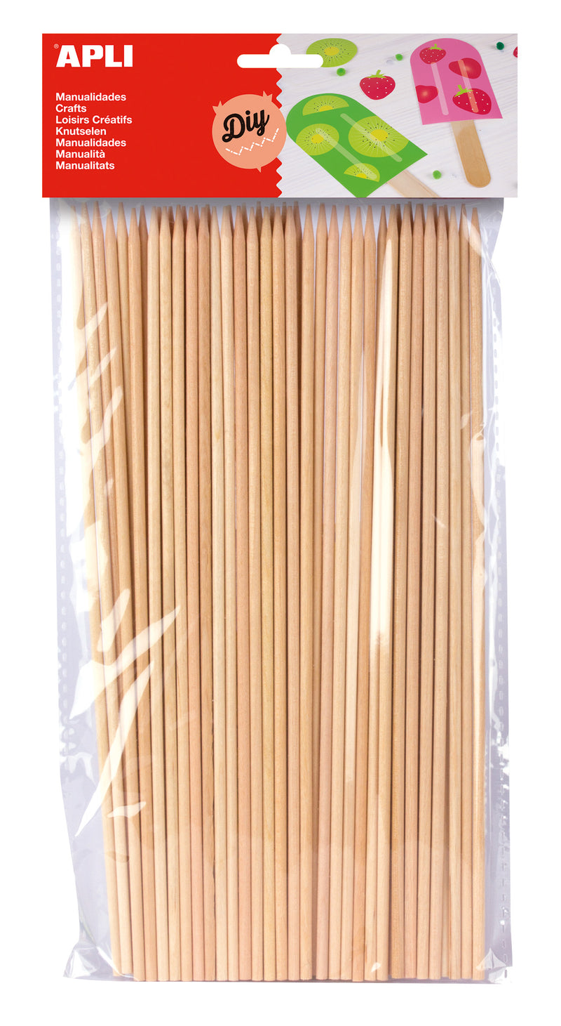 Drveni štapići natural - 50 kom