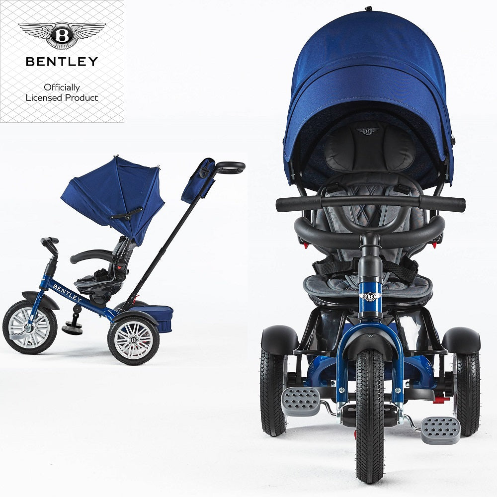 Bentley tricikl 6 u 1 - tamno plavi