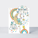 Čestitka - A Baby Boy! Bunny on Moon