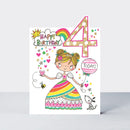 Čestitka - Age 4 girl/Princess