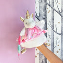 Plišani jednorog marioneta