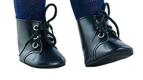 Crne cipele za lutke od 42cm