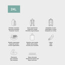 Školski ranac sa 2 pregrade 24l- Duhovi