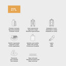 Školski ranac sa 3 pregrade 27l- Go for it