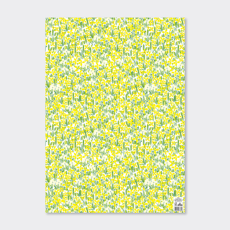 Ukrasni papir - Yellow floral