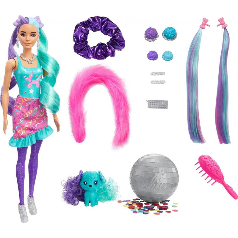 Barbie color reveal sa šljokičavim sprejem za kosu