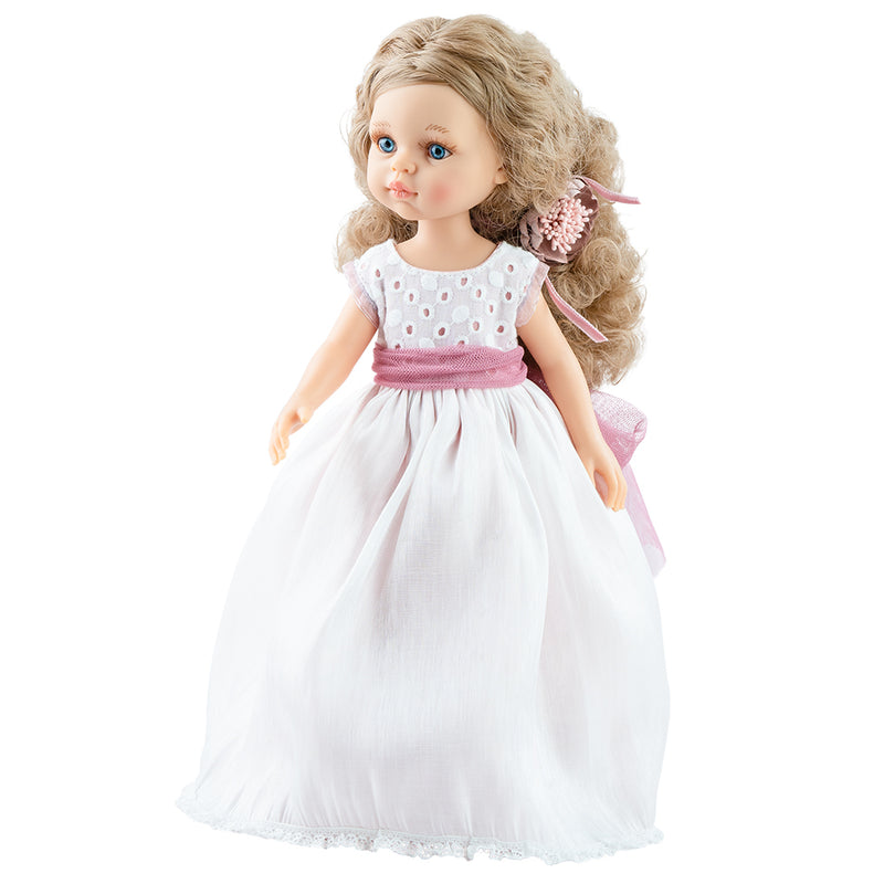 Lutka Karla u beloj haljini 32cm