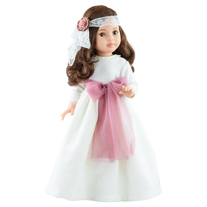 Lutka Lidija u beloj haljini 60cm