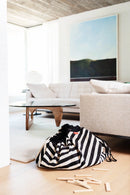 2 u 1 vreća i podloga - Crno bele pruge